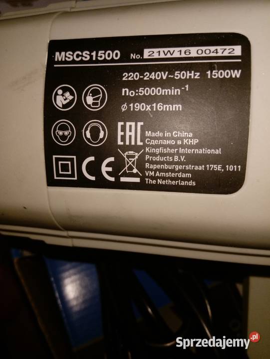 Pilarka łańcuchowa elektryczna Titan nowa