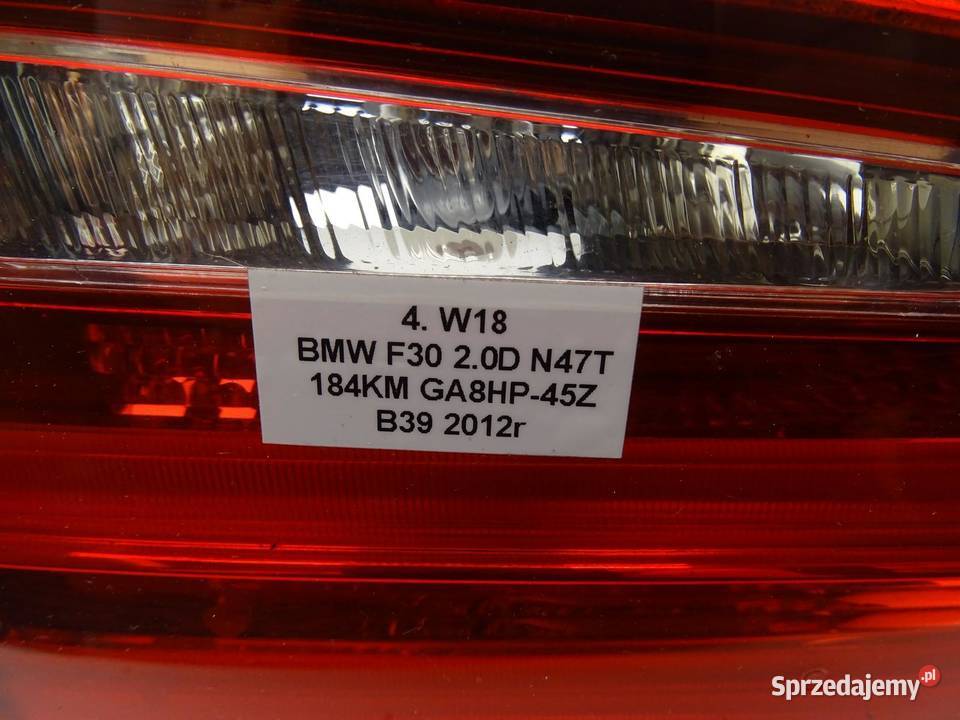LAMPA LEWA LEWY TYŁ TYLNA W KLAPE 7259915 BMW małopolskie sprzedam