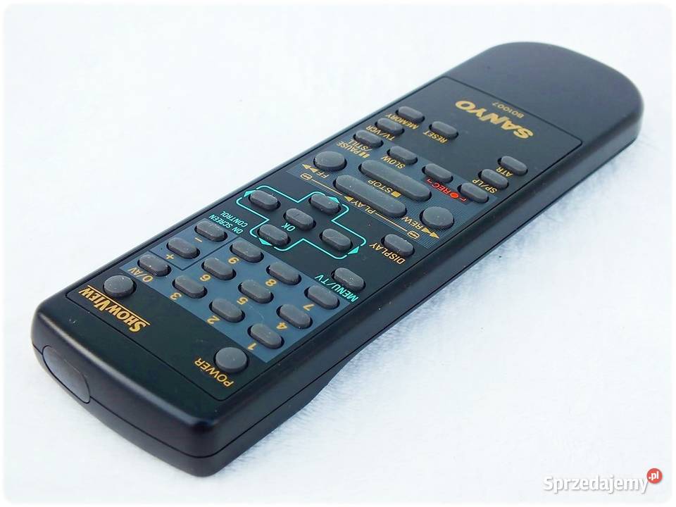 Pilot SANYO B01007 do magnetowidów VHS ORYGINAŁ Piloty Żary sprzedam