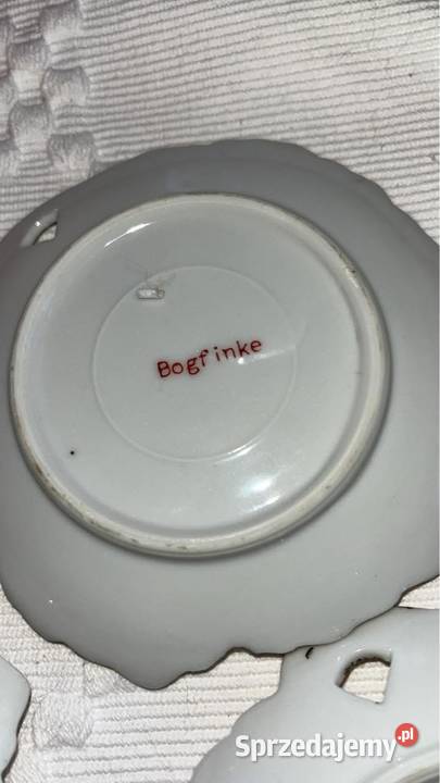 Talerzyk z dziurką Listek ptaszki Konfiturówka Antyki, Sztuka, Kolekcje Gdańsk sprzedam