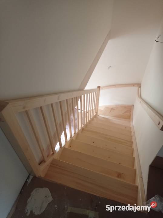 Schody niskobudżetowe surowe świerkowe Bukówiec Górny sprzedam