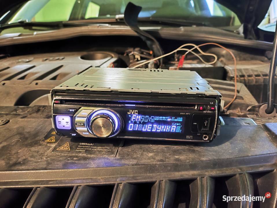 Radio samochodowe 1DIN JVC KDR601 CDMP3USBAUX zdejmowany panel