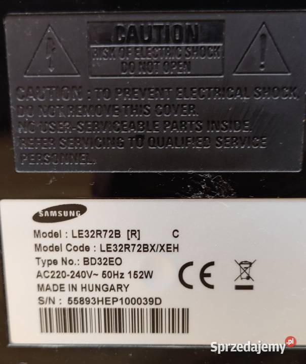Telewizor samsung LE32R72B Wrocław