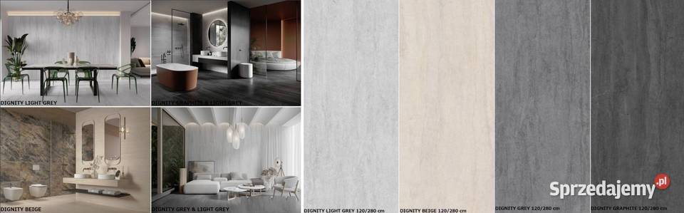 gres 6060 60120 120120 120280 dignity grey beige Płytki podłogowe Gorzów Wielkopolski sprzedam