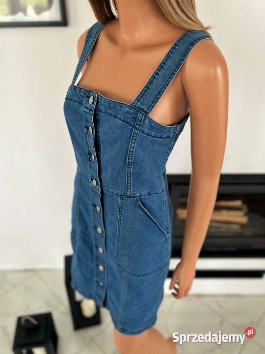 HM sukienka jeansowa M 38 denim na guziki Rozmiar 38(M) mazowieckie Augustówka