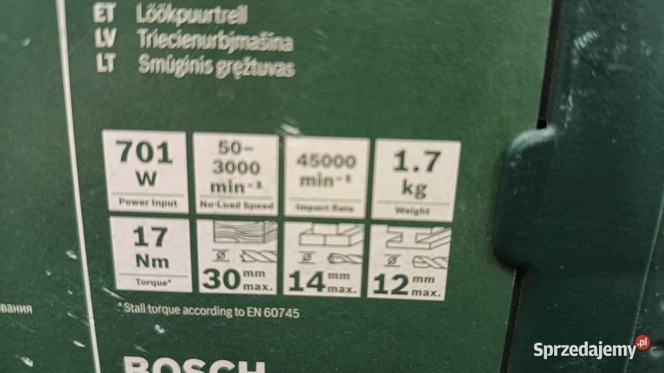 Wiertarka udarowa Bosch UniversalImpact 650 śląskie Katowice