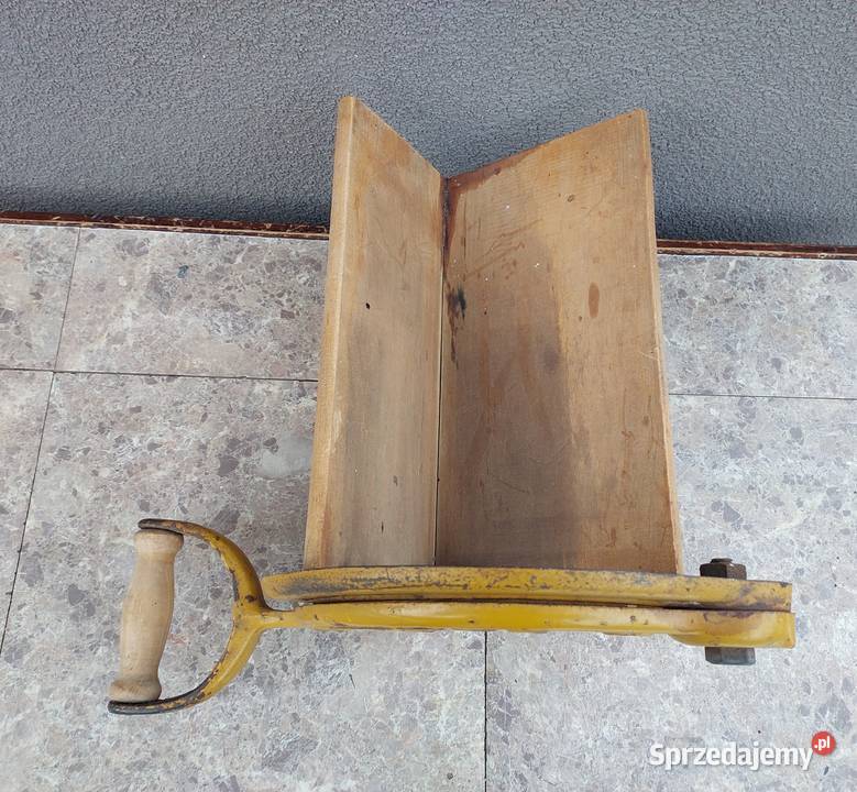 Stara krajalnica gilotyna do chleba ziół Raadvad