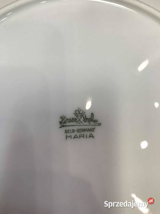 Polmisek patera okragla Rosenthal Maria Biala świętokrzyskie Kielce