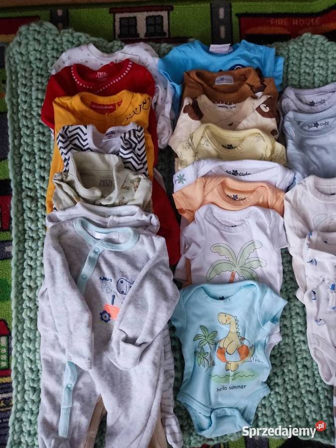 Zestaw paka ubranek chłopca noworodka 5056 Ryki