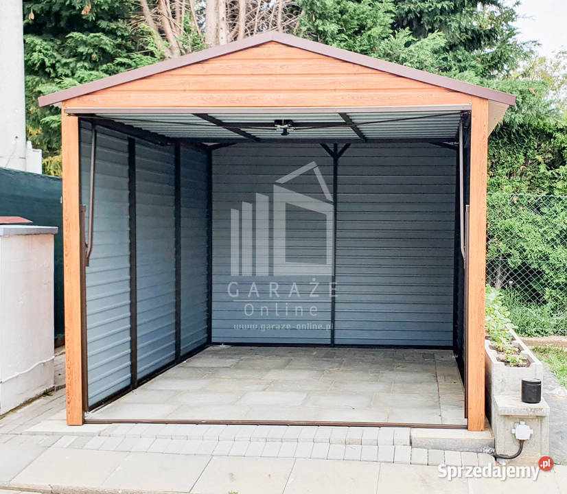 GARAŻ BLASZANY 3m x 6m dwuspadowy Brama Bochnia