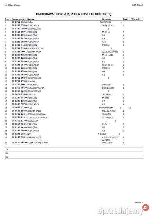 Claas Lexion 405 katalog części J POL Gdańsk