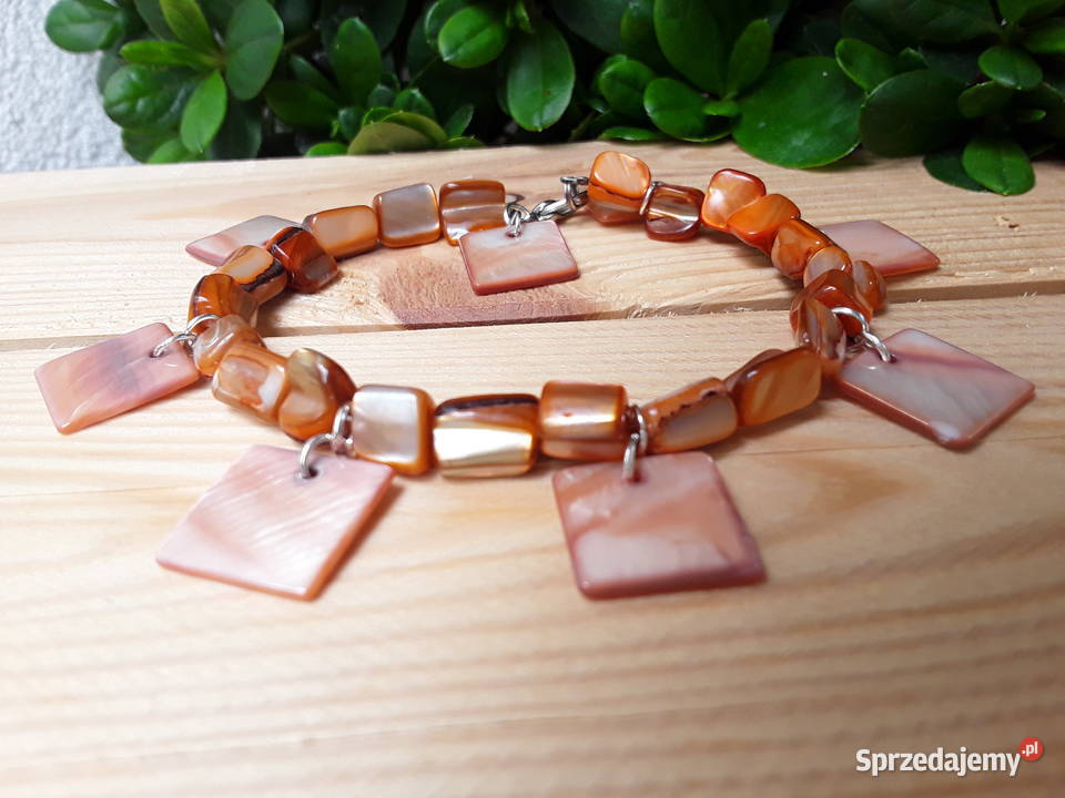 Bransoletka na szerszą rękę z połyskliwych Bransoletki Warszawa sprzedam