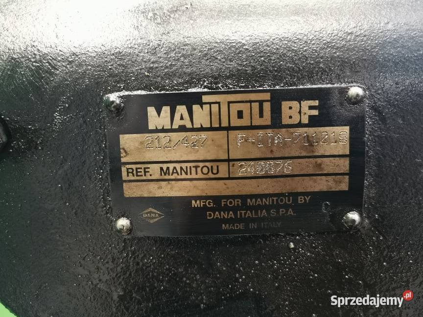Środek mostu Manitou MLT 629 Spicer 9X35 Wilkowo
