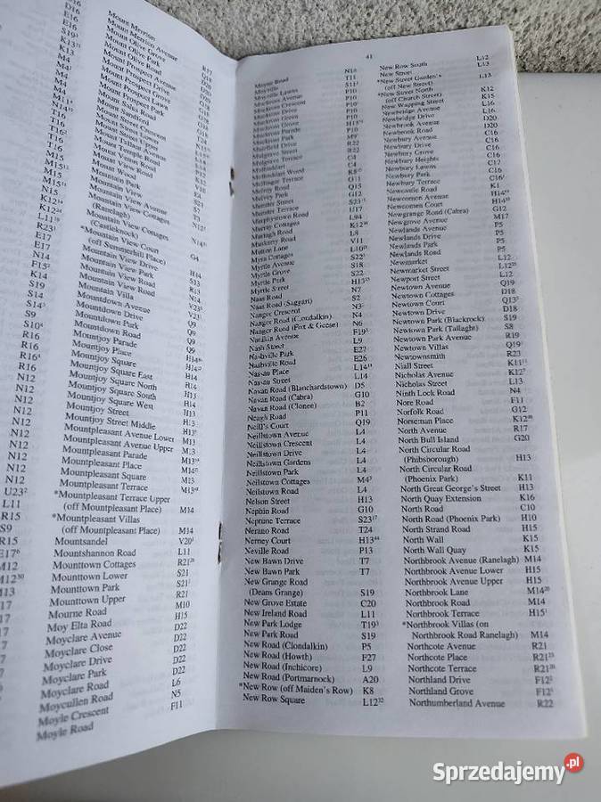 Mapa turystyczna DUBLIN 120 000 16 edycia Antykwariat