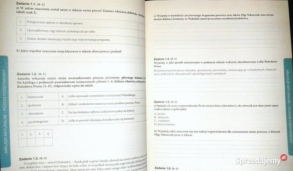 Teraz matura 2016 Język polski Marianna Gutowska Rok wydania 2016