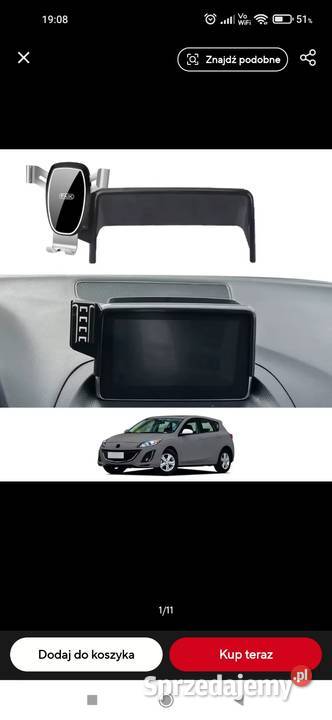 Mocowanie na telefon do Mazdy 3 innej 20132016 Jawor sprzedam