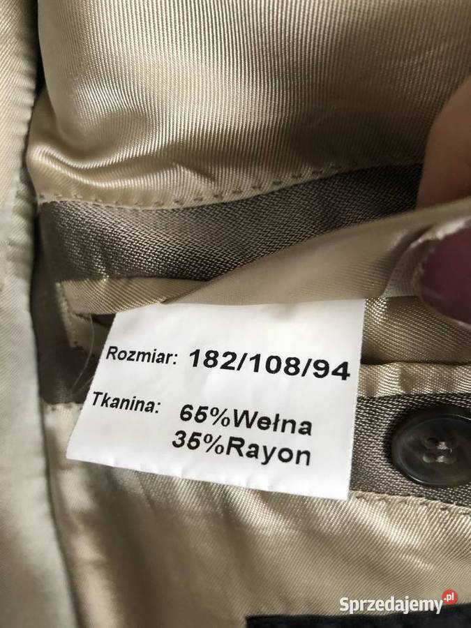 męski śliczny garniturkolor szampana Wschowa sprzedam