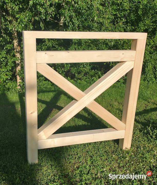 Barierki zewnętrzne drewniane