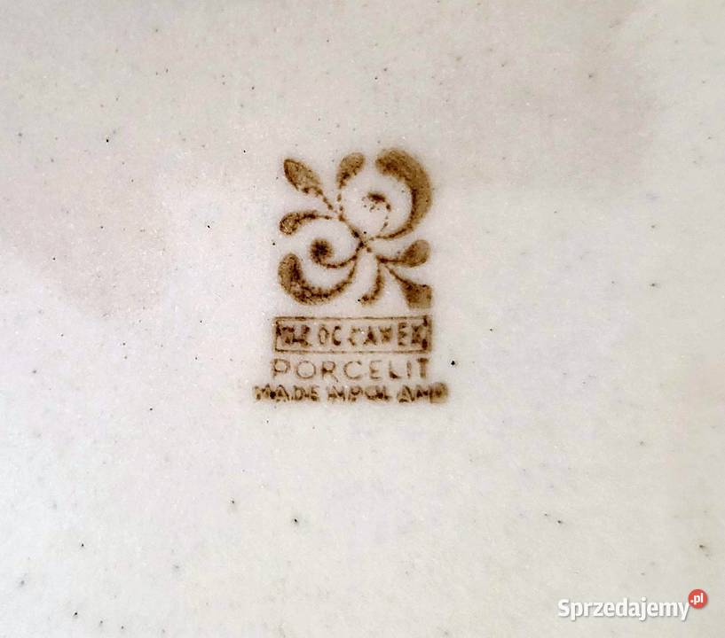 Talerz duży głęboki WSS Społem Włocławek klasyka Porcelana i szkło
