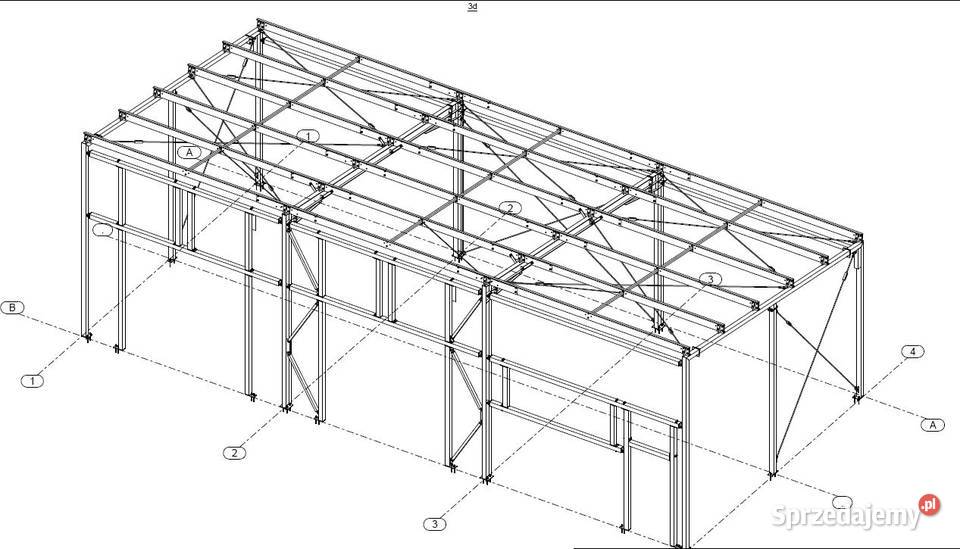 KONSTRUKCJA STALOWA 7m x 15m Hala Garaż Wiata
