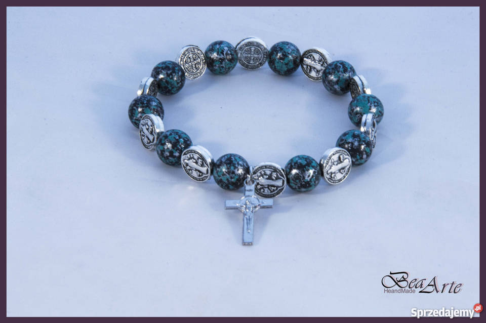 Różaniec dziesiątka bransoletka koraliki i św Łysa Góra