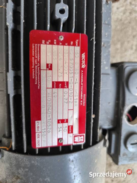 Silniki elektryczne z przekładniami Braciejowa sprzedam