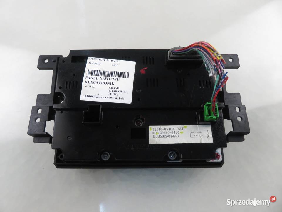 KLIMATRONIK SUZUKI GRAND VITARA II 3951065J0 Motoryzacja