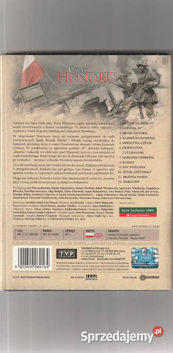 CZAS HONORU POWSTANIE 4DVD PawlickiZakościelny Pruszków sprzedam