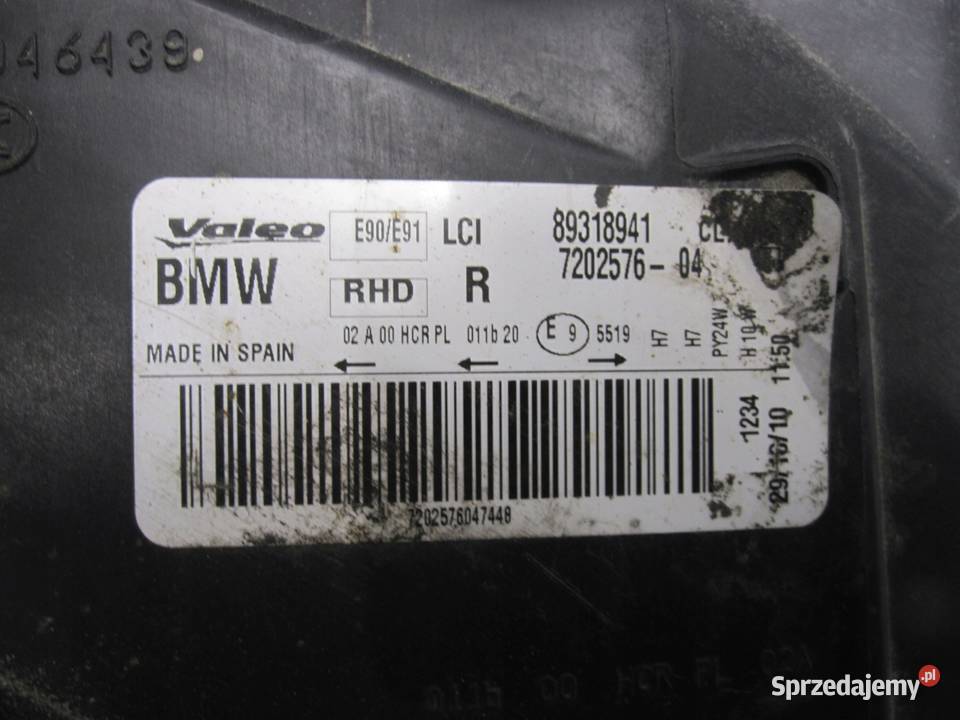 BMW E90 LIFT 10r lampa prawa przód ANGLIK Kielce