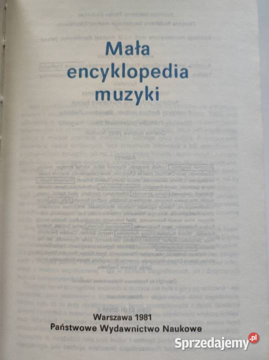 Mała encyklopedia muzyki Stefan Śledziński Kielce