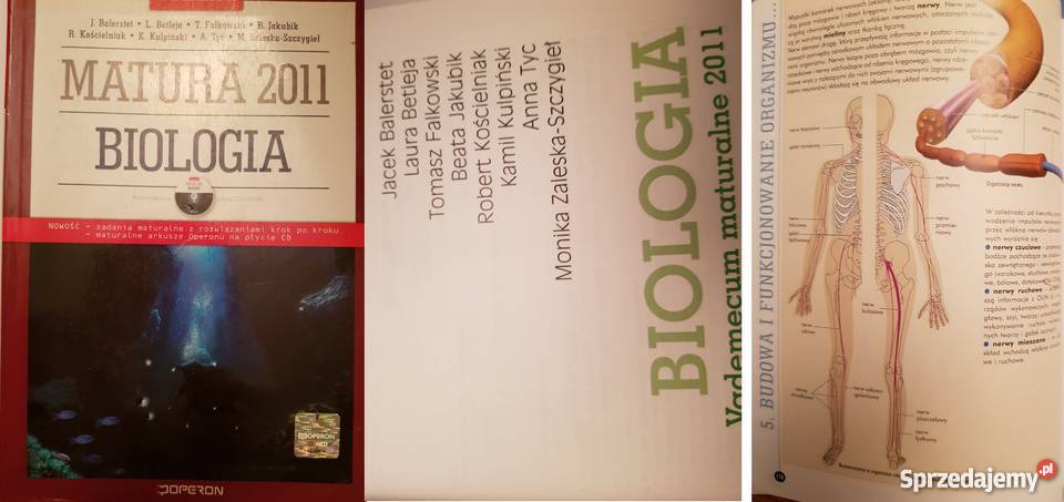BIOLOGIA matura testy pytania vademecum Kielce