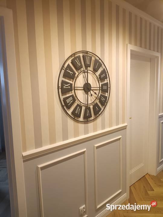 Zegar ścienny metalowy czarny NOWY OKAZJA