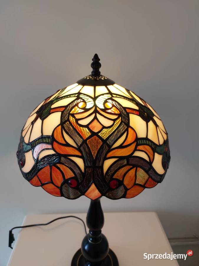 Duża efektowna lampa witrażowa mazowieckie Warszawa