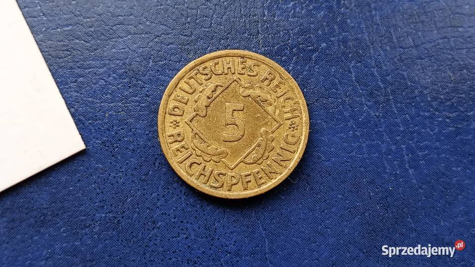 Stare monety 5 pfennig 1925 A Niemcy Antyki, Sztuka, Kolekcje Lesko sprzedam