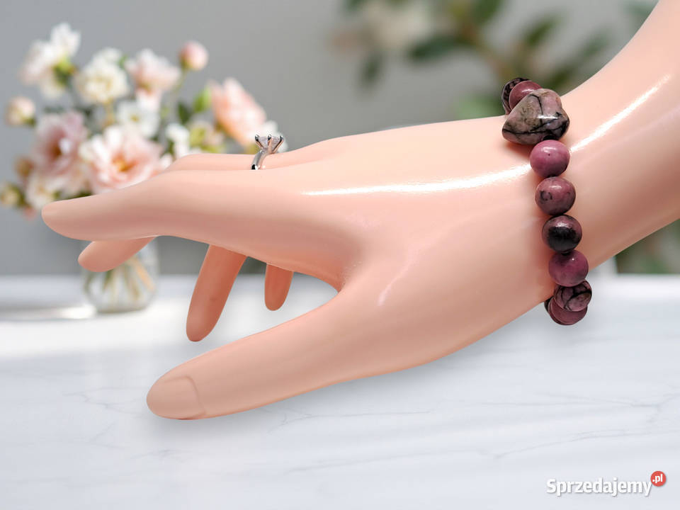 Bransoletka z rodonitu RODONIT serce kulka 485 Warszawa