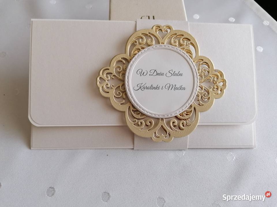 Kartka kopertówka ślub Strzebiń