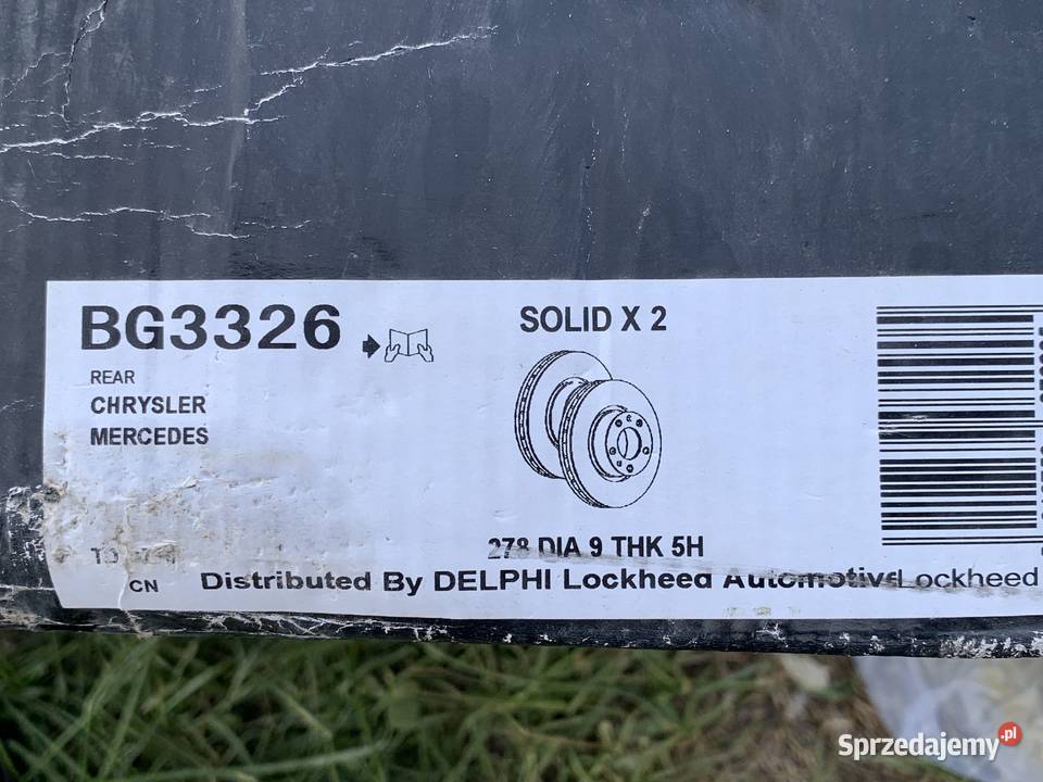 Tarcze Hamulcowe DELPHI BG3326 Chrysler Mercedes Zgorzelec