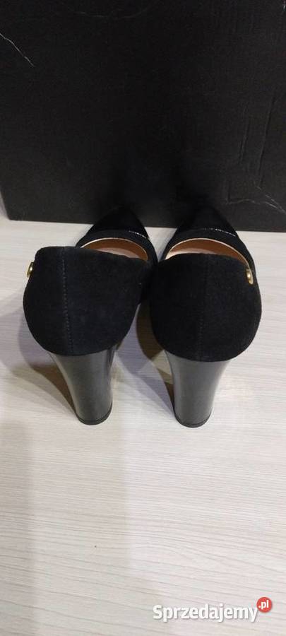 Buty czarne czółenka VENEZIA skóra Lublin