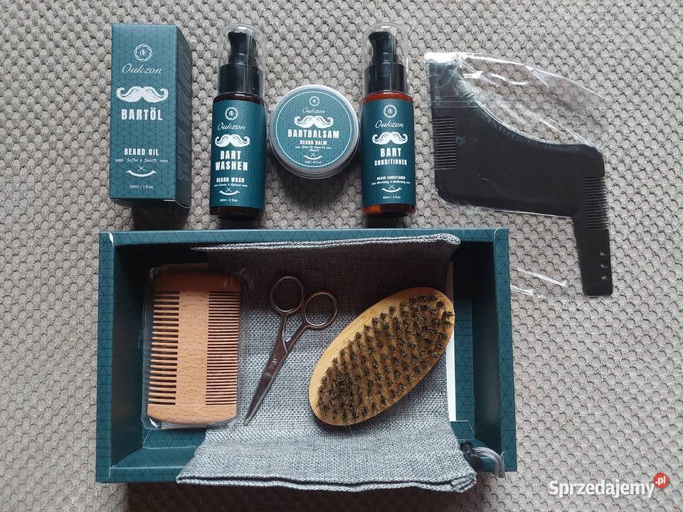Oukzon nowy zestaw do pielęgnacji brody 9 elem Kraków