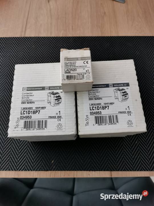 Stycznik Telemecanique LC1D18P7 230V AC 75 kW Kiełczów sprzedam