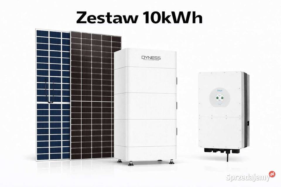 Zestaw budżetowy 10kWh HV panele inwerter 3 fazy