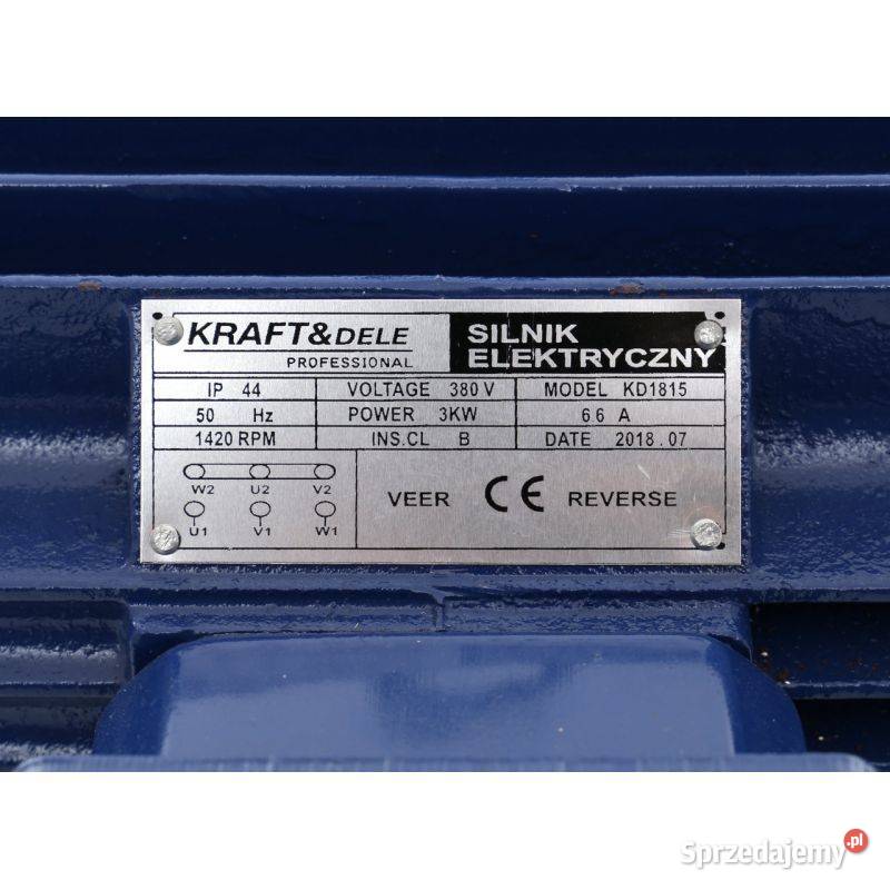 SILNIK elektryczny 3 FAZOWY 3KW 1420 RPM 400V Ostrołęka