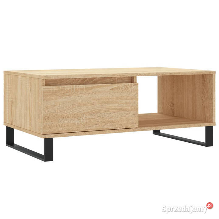 Stolik kawowy dąb sonoma 90x50x365 materiał