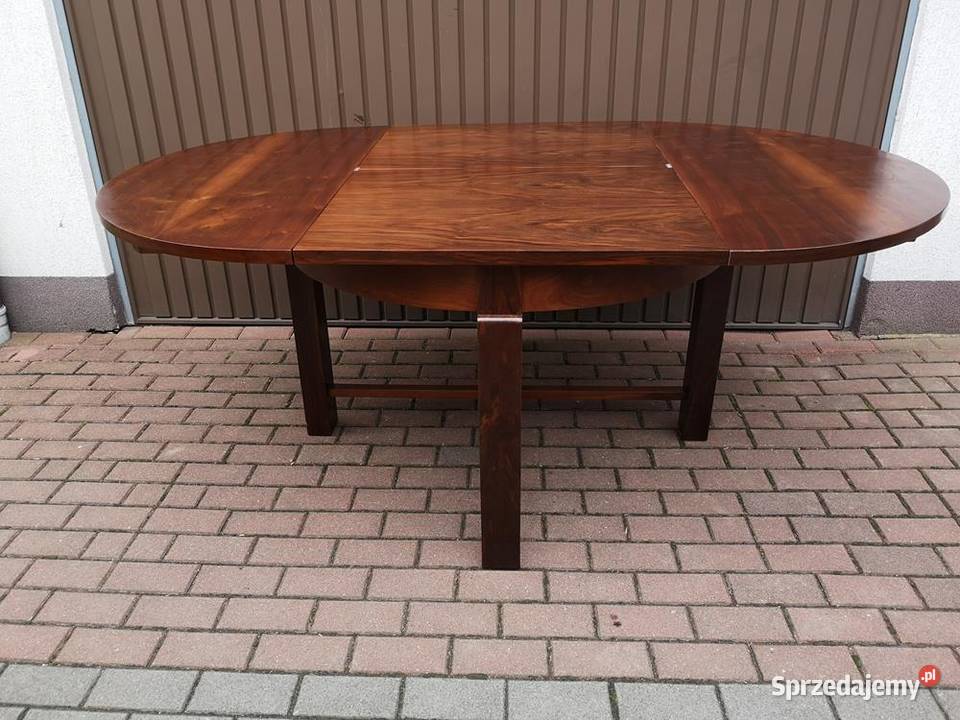 Stół ArtDeco Okrągły 120 Zgrabny Antyk Stary Swarzędz