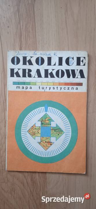 Stara mapa Kraków i 1974 r Świdnica