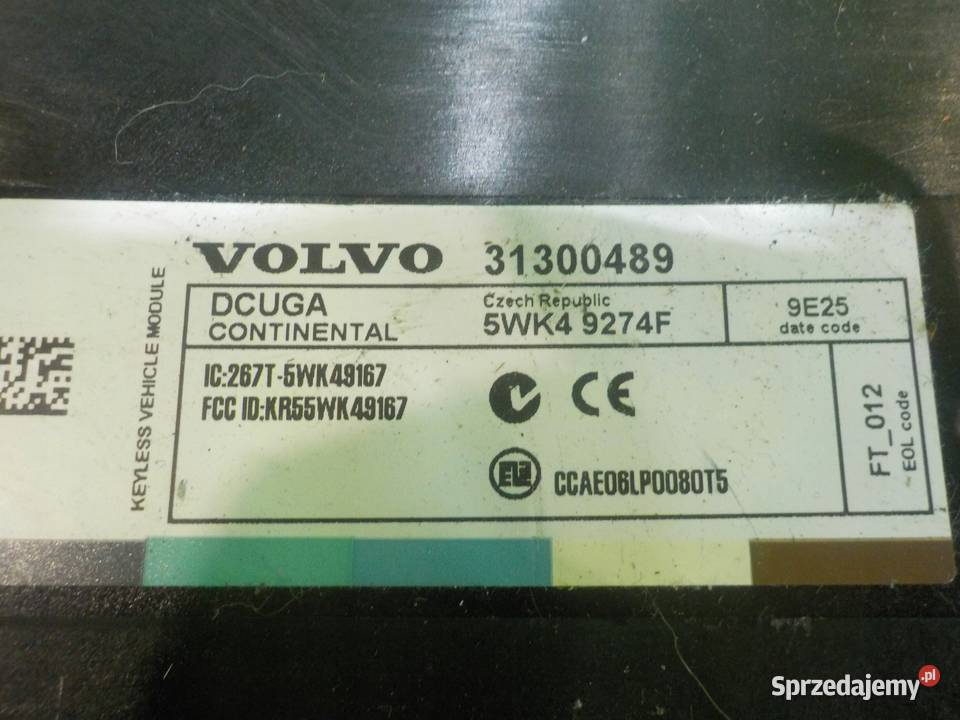 VOLVO C70 II 24 B 09r modul sterownik keyless osobowe Suków