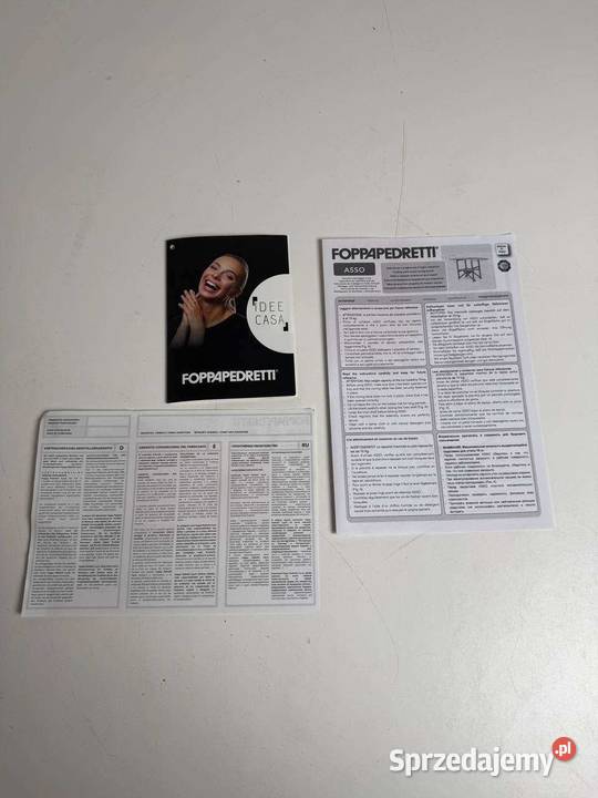 Foppapedretti Asso stacja do prasowania Noce Deski do prasowania Rzeszów sprzedam