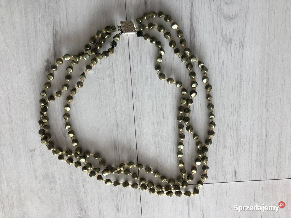 Zielone korale koraliki łańcuszek wisiorek sprzedam