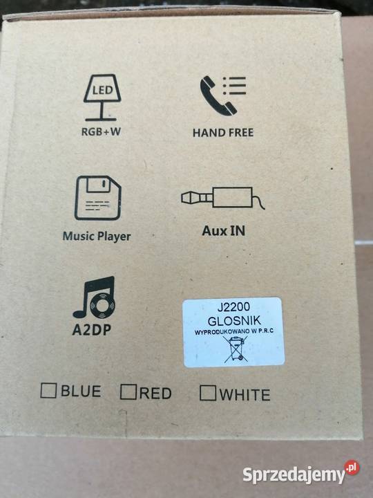 sprzedam głośnik J2200 z lampką RGB radio FM Chorzów sprzedam