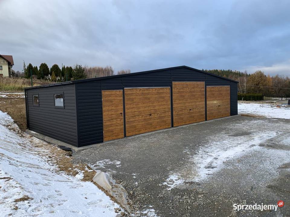 Garaż blaszany 12x6 konstrukcja profil wielkopolskie